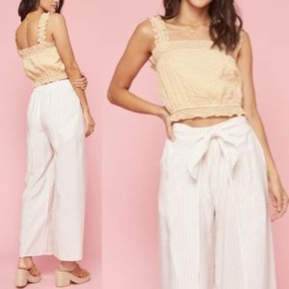 LOST + WANDER Luisa Crop Top NWT S